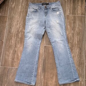 EQUUS Women's Flare Jeans in Light Blue